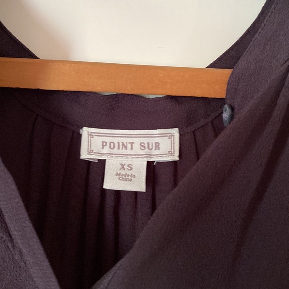 J Crew Point Sur black viscose top EUC - Picture 3 of 5